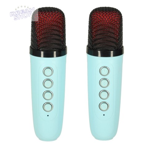 Głośnik do karaoke USB Bluetooth niebieski