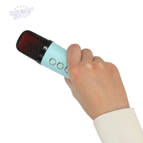 Głośnik do karaoke USB Bluetooth niebieski