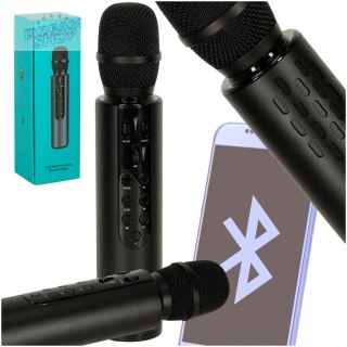 Mikrofon bezprzewodowy do karaoke Bluetooth czarny