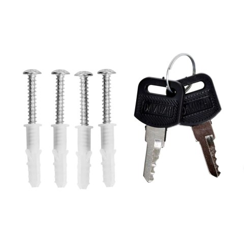 Skrzynka na listy GUSTAV czarna z napisem