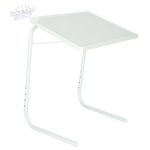 Stolik boczny pod laptopa składany 52 x 40 cm biały Stolik boczny pod laptopa składany 52 x 40 cm biały