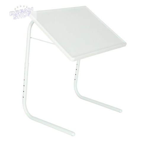 Stolik boczny pod laptopa składany 52 x 40 cm biały Stolik boczny pod laptopa składany 52 x 40 cm biały
