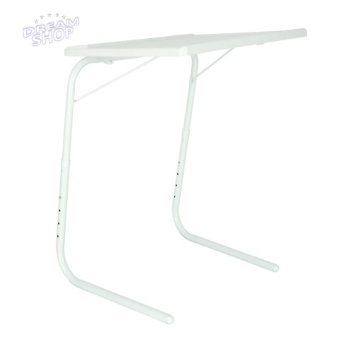 Stolik boczny pod laptopa składany 52 x 40 cm biały Stolik boczny pod laptopa składany 52 x 40 cm biały