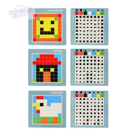 Układanka kreatywna logiczna klocki puzzle mozaika 175 elementów Układanka kreatywna logiczna klocki puzzle mozaika 175 elementów