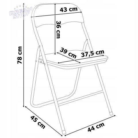 Zestaw cateringowy FETA WHITE stół 180 cm + 6 krzeseł BASICO Zestaw cateringowy FETA WHITE stół 180 cm + 6 krzeseł BASICO