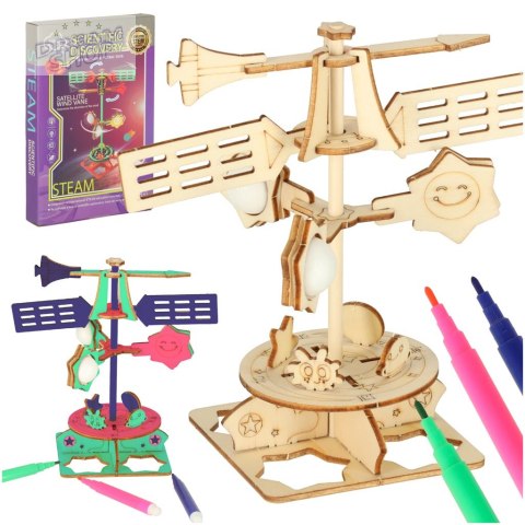 Zestaw naukowy przyrodniczy model 3D drewniany wiatrowskaz Zestaw naukowy przyrodniczy model 3D drewniany wiatrowskaz