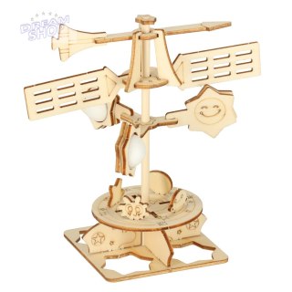 Zestaw naukowy przyrodniczy model 3D drewniany wiatrowskaz