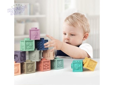 Edukacyjny zestaw klocków dla malucha, Miękkie Klocki, Cyferki, Figury geometryczne, Kształty 12 sztuk Edukacyjny zestaw klocków dla malucha, Miękkie Klocki, Cyferki, Figury geometryczne, Kształty 12 sztuk