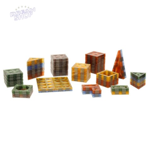 Klocki magnetyczne świecące 124 el. Klocki magnetyczne świecące 124 el.