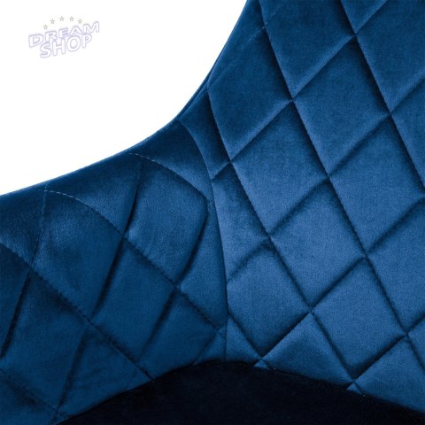 Krzesło aksamitne HAVANA Velvet Granatowe Krzesło aksamitne HAVANA Velvet Granatowe