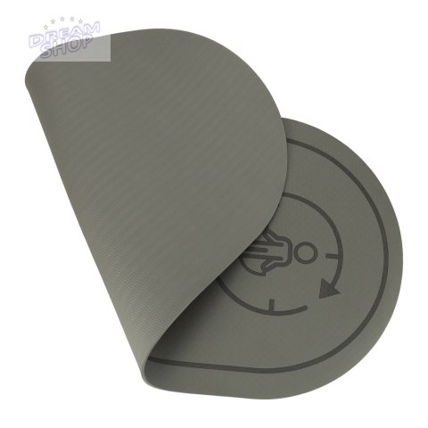 Mata do ćwiczeń jogi skakania na skakance wygłuszająca antypoślizgowa 127x63x0,6 cm czarna Mata do ćwiczeń jogi skakania na skakance wygłuszająca antypoślizgowa 127x63x0,6 cm czarna