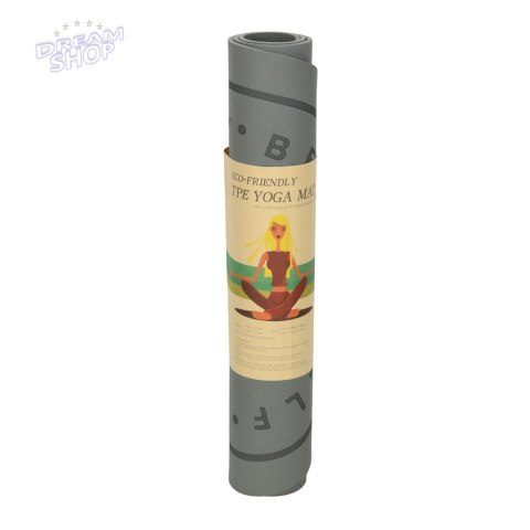 Mata do ćwiczeń jogi skakania na skakance wygłuszająca antypoślizgowa 127x63x0,6 cm czarna Mata do ćwiczeń jogi skakania na skakance wygłuszająca antypoślizgowa 127x63x0,6 cm czarna