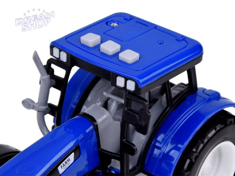 Niebieski traktor dla małego rolnika + dźwięki światła ZA5224 Niebieski traktor dla małego rolnika + dźwięki światła ZA5224
