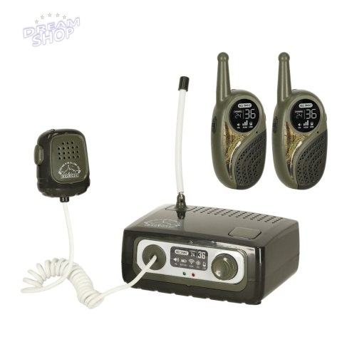 Walkie Talkie krótkofalówka zestaw z centralą dla dzieci khaki Walkie Talkie krótkofalówka zestaw z centralą dla dzieci khaki