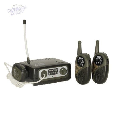 Walkie Talkie krótkofalówka zestaw z centralą dla dzieci khaki Walkie Talkie krótkofalówka zestaw z centralą dla dzieci khaki