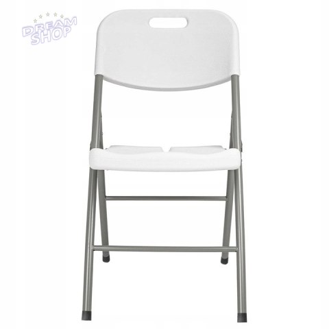 Zestaw cateringowy FETA WHITE stół 180 cm + 6 krzeseł WHITE