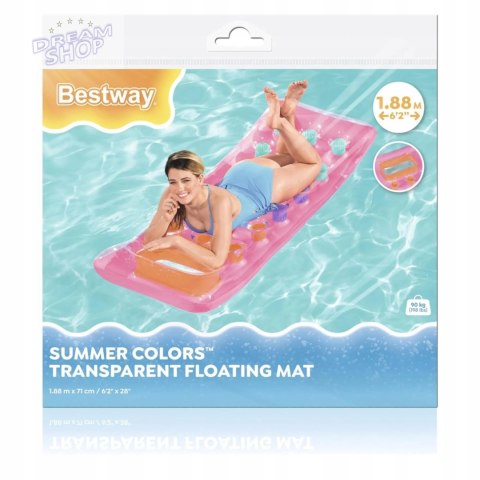 BESTWAY MATERAC DO PŁYWANIA 177cm BESTWAY 43040 N BESTWAY MATERAC DO PŁYWANIA 177cm BESTWAY 43040 N
