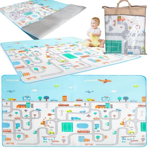 Mata edukacyjna piankowa składana ulica 180 x 200 Mata edukacyjna piankowa składana ulica 180 x 200