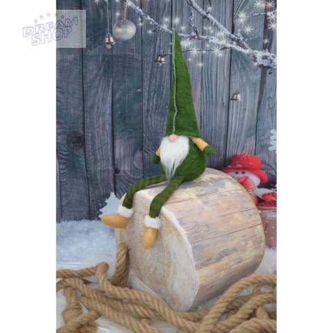 SKRZAT KRASNAL GNOM DEKORACYJNY 30+15CM ZIELONY SKRZAT KRASNAL GNOM DEKORACYJNY 30+15CM ZIELONY