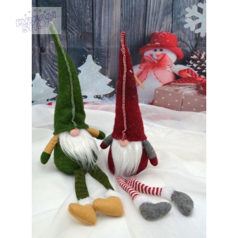 SKRZAT KRASNAL GNOM DEKORACYJNY 30+15CM ZIELONY SKRZAT KRASNAL GNOM DEKORACYJNY 30+15CM ZIELONY