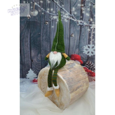 SKRZAT KRASNAL GNOM DEKORACYJNY 30+15CM ZIELONY SKRZAT KRASNAL GNOM DEKORACYJNY 30+15CM ZIELONY