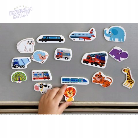 Układanka tablica puzzle magnetyczne zwierzęta MTF-C02 Układanka tablica puzzle magnetyczne zwierzęta MTF-C02