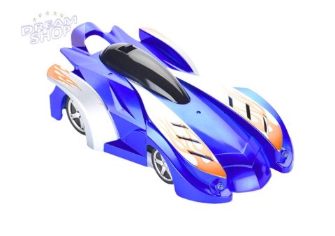 Autko Sportowe Auto Jeżdżące Po Ścianach Suficie Na Laser Niebieskie Autko Sportowe Auto Jeżdżące Po Ścianach Suficie Na Laser Niebieskie