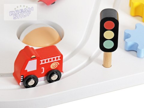 Drewniany Stolik Multifunkcyjny Plac zabaw Cymbałki Tor samochodowy ZA5266 Drewniany Stolik Multifunkcyjny Plac zabaw Cymbałki Tor samochodowy ZA5266