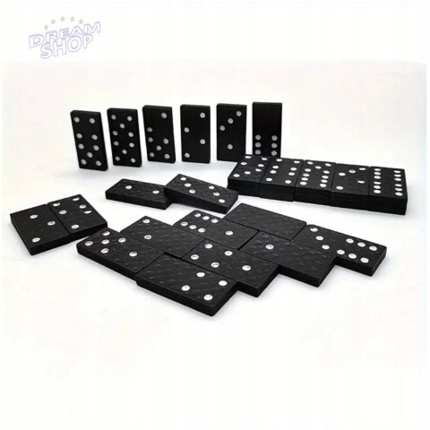 Gra domino rodzinna klasyczna 28 elementów drewniane pudełko 3896-5 Gra domino rodzinna klasyczna 28 elementów drewniane pudełko 3896-5