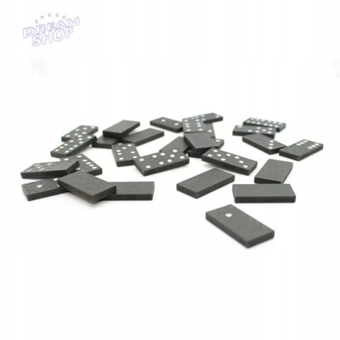 Gra domino rodzinna klasyczna 28 elementów drewniane pudełko 3896-5 Gra domino rodzinna klasyczna 28 elementów drewniane pudełko 3896-5