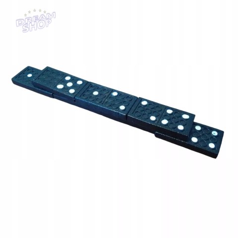 Gra domino rodzinna klasyczna 28 elementów drewniane pudełko 3896-5 Gra domino rodzinna klasyczna 28 elementów drewniane pudełko 3896-5