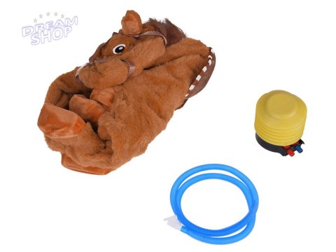 Pompowany konik skoczek pluszowy do skakania dla dziecka pompka ZA5443 CB Pompowany konik skoczek pluszowy do skakania dla dziecka pompka ZA5443 CB