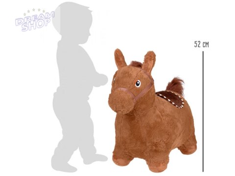 Pompowany konik skoczek pluszowy do skakania dla dziecka pompka ZA5443 CB Pompowany konik skoczek pluszowy do skakania dla dziecka pompka ZA5443 CB