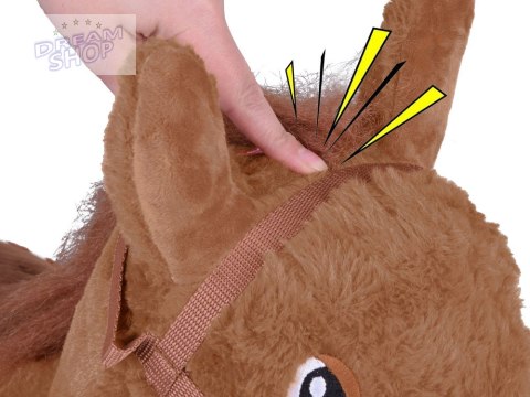 Pompowany konik skoczek pluszowy do skakania dla dziecka pompka ZA5443 CB Pompowany konik skoczek pluszowy do skakania dla dziecka pompka ZA5443 CB