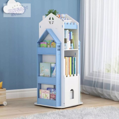 Regał na książki obrotowy półka domek organizer pokój dziecięcy W360-2 Regał na książki obrotowy półka domek organizer pokój dziecięcy W360-2