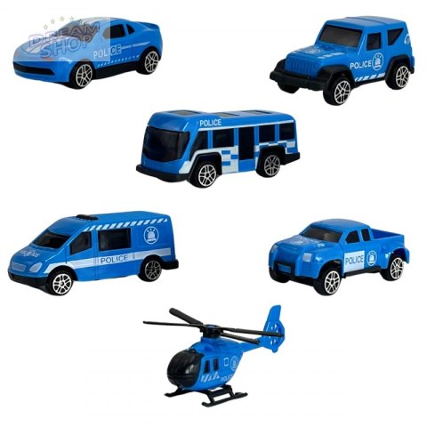WOOPIE Zestaw Cieżarówka Transporter 3w1 Niebieski Policja