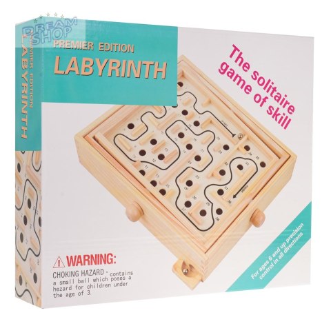 Drewniana Gra Zręcznościowa Labirynt