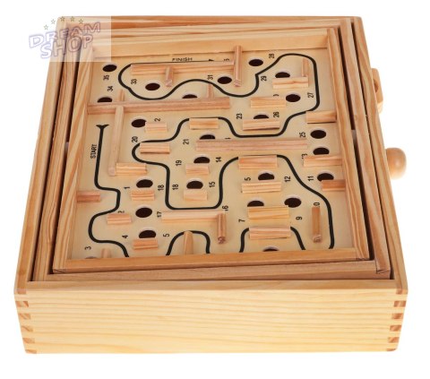 Drewniana Gra Zręcznościowa Labirynt