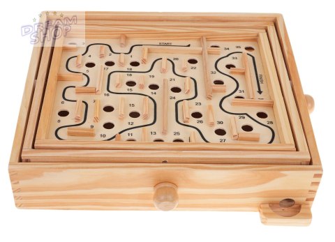 Drewniana Gra Zręcznościowa Labirynt