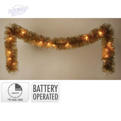 GIRLANDA DEKORACYJNA 270CM 26LED ZŁOTA GIRLANDA DEKORACYJNA 270CM 26LED ZŁOTA