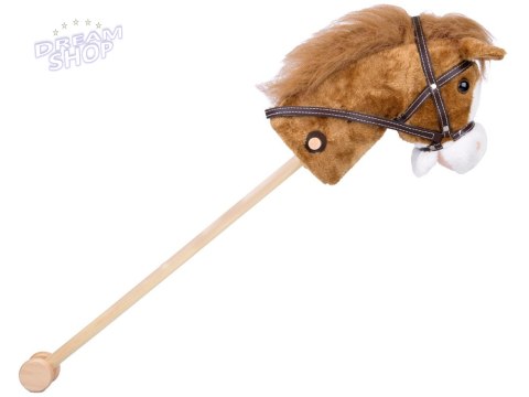 Hobby Horse Koń na patyku Dźwięk galopu i rżenia + ruchomy pysk ZA5442 Hobby Horse Koń na patyku Dźwięk galopu i rżenia + ruchomy pysk ZA5442