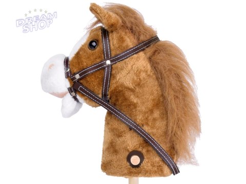 Hobby Horse Koń na patyku Dźwięk galopu i rżenia + ruchomy pysk ZA5442 Hobby Horse Koń na patyku Dźwięk galopu i rżenia + ruchomy pysk ZA5442