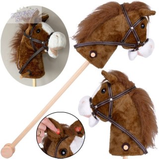 Hobby Horse Koń na patyku Dźwięk galopu i rżenia + ruchomy pysk ZA5442