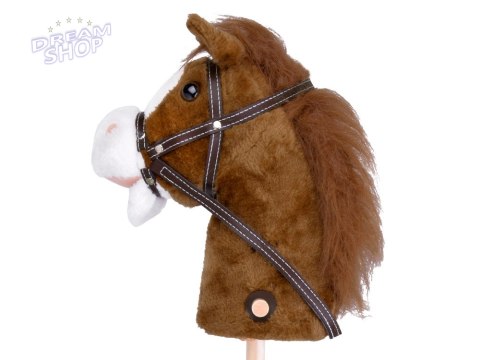 Hobby Horse Koń na patyku Dźwięk galopu i rżenia + ruchomy pysk ZA5442 Hobby Horse Koń na patyku Dźwięk galopu i rżenia + ruchomy pysk ZA5442