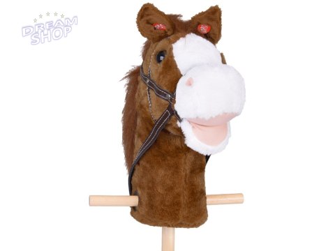 Hobby Horse Koń na patyku Dźwięk galopu i rżenia + ruchomy pysk ZA5442 Hobby Horse Koń na patyku Dźwięk galopu i rżenia + ruchomy pysk ZA5442