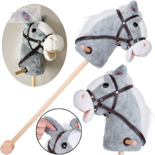 Hobby Horse Koń na patyku Dźwięk galopu i rżenia + ruchomy pysk ZA5442