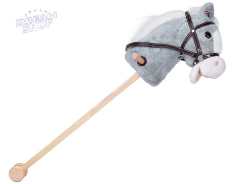 Hobby Horse Koń na patyku Dźwięk galopu i rżenia + ruchomy pysk ZA5442 Hobby Horse Koń na patyku Dźwięk galopu i rżenia + ruchomy pysk ZA5442