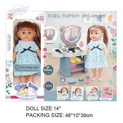 Lalka Kinga z Toaletką + Akcesoria