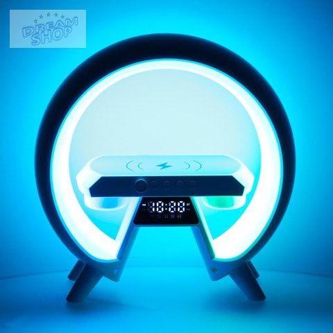 Lampka LED z ładowarką indukcyjną z radiem