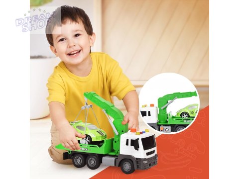 Multifunkcyjna Ciężarówka, Laweta, Dźwig, Transporter + Samochód 1:16 Multifunkcyjna Ciężarówka, Laweta, Dźwig, Transporter + Samochód 1:16